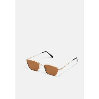 Image of Urban Classics Sunglasses Kalymnos WITH Chain Unisex goldcoloured/brown, Men&#039;s, Size: One Size, Gold coloured/brown