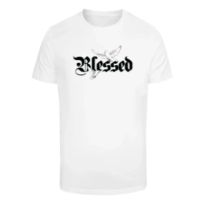 Image of Mister Tee Blessed DOVE Print Tshirt, Men&#039;s, Size: XXL, White