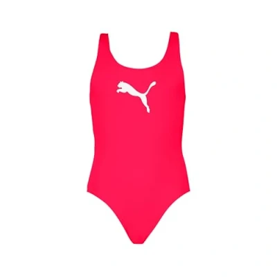 Image of Puma SWIM Girls Racerback Swimsuit for kids, Size: 14y, Rose red
