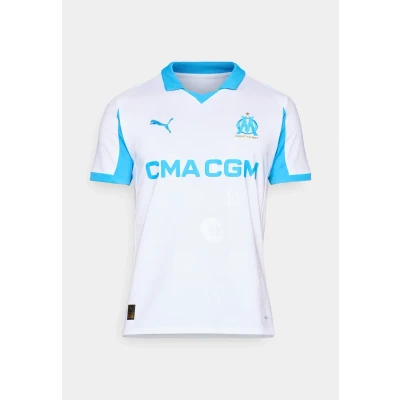 Image of Puma OM HOME Replica Football shirt, Men&#039;s, Size: XXL, White/bleu azur