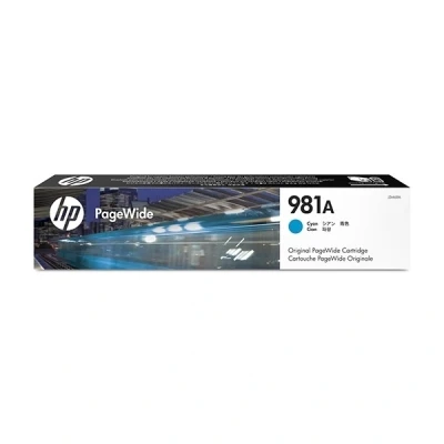 Image of HP PageWide Managed Color MFP E58650dn 981A (J3M68A) cyan ink cartridge (original HP)