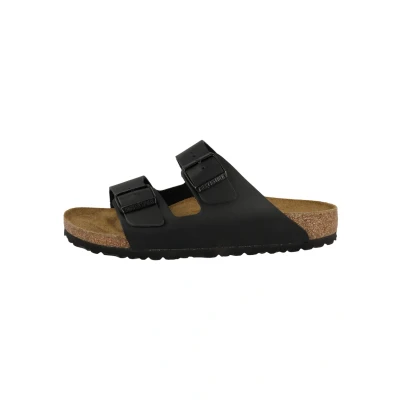 Image of Birkenstock Slippers, Size: 5, Schwarz Leather