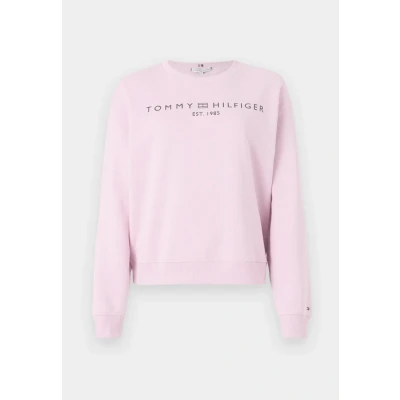 Image of Tommy Hilfiger LOGO Sweatshirt, Women&#039;s, Size: XXS, Classic pink