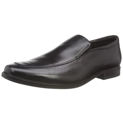 Image of Clarks Howard EDGE G Smart slipons, Men&#039;s, Size: 12, Black Leather