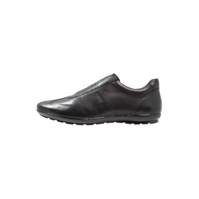 Image of Geox UOMO Symbol Slipons, Men&#039;s, Size: 7, Black Leather