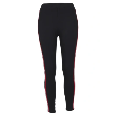 Image of Urban Classics Leggings Trousers, Women&#039;s, Size: XS, Black/firered/white/navy