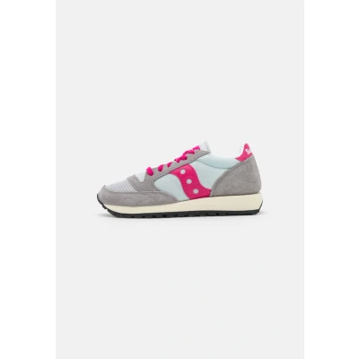 Image of Saucony JAZZ Original Vintage Trainers, Women&#039;s, Size: 5, Grey/pink Leather and textile