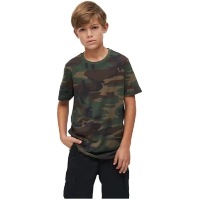 Image of Brandit Print Tshirt for kids, Size: 7 8y, Woodland