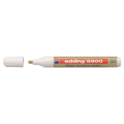 Image of edding 8900 furniture marker beech round nib 1.5 2 mm for covering up scratches and damages on veneers, solid wood, tables, desks