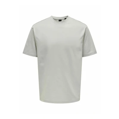 Image of Only &amp; Sons Onsfred LIFE Basic Tshirt, Men&#039;s, Size: Small, Mirage gray
