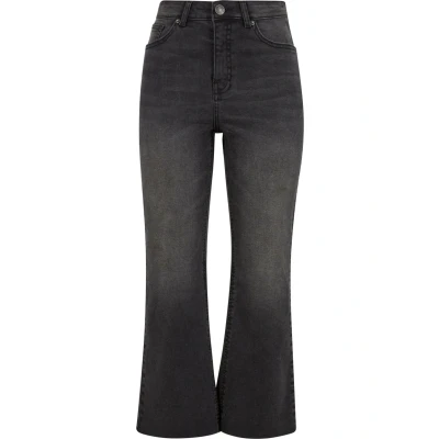 Image of Urban Classics Flared Jeans, Women&#039;s, Size: 34, Black washed