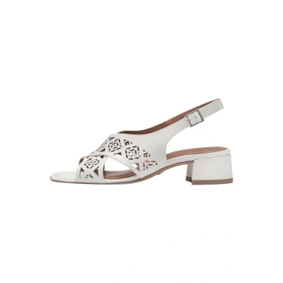 Image of Tamaris Women&#039;s 1 28252 42 Heeled Sandal, White, 6 UK