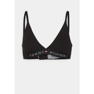 Image of Tommy Hilfiger Unlined Triangle bra, Women&#039;s, Size: XS, Black