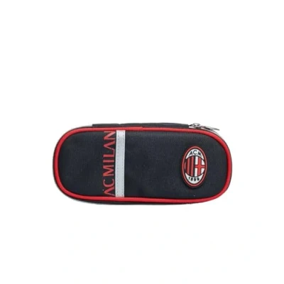 Image of Seven Milan, Unisex Oval Pen Bag with Elastic Pencil Holders Children, Black, One size, standard Moderno