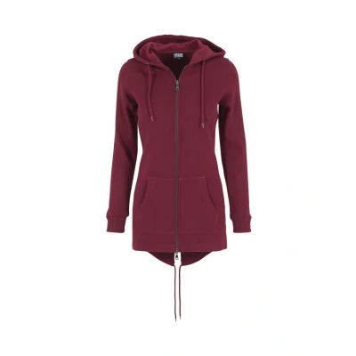 Image of Urban Classics Parka Zipup sweatshirt, Women&#039;s, Size: 4XL, Burgundy