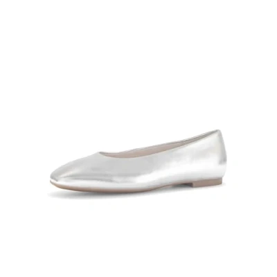 Image of Gabor Ballet pumps, Women&#039;s, Size: 8, Silber Leather