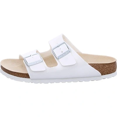 Image of Birkenstock Arizona Mules, Size: 7, White High quality imitation leather