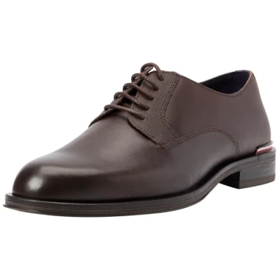 Image of Tommy Hilfiger CORE SHOE Smart laceups, Men&#039;s, Size: 10.5, Cocoa Leather