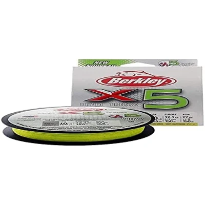 Image of Berkley X5 Braid Flame Green 150m 0,12mm 12,1kg Braided fishing line