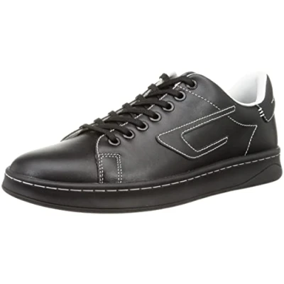 Image of Diesel Athene LOW Trainers, Men&#039;s, Size: 11, Black Leather