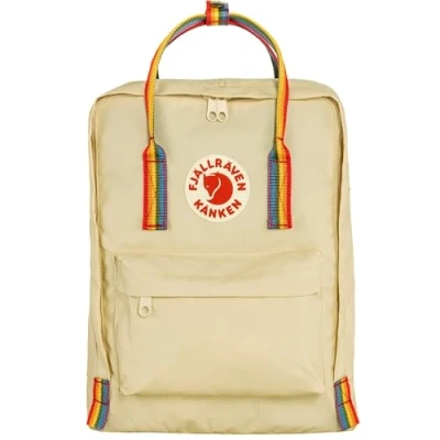 Image of Fjällräven Kanken rainbow 38 CM Rucksack, Size: One Size, Light oak pattern
