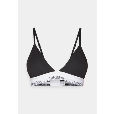 Image of Calvin Klein Women&#039;s Bra Bralette Triangle Removable Padding, black, XS