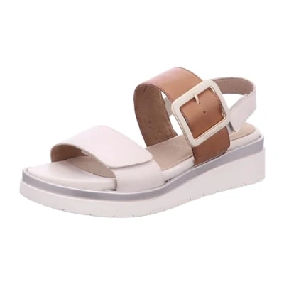 Image of Tamaris Comfort Platform sandals, Women&#039;s, Size: 420, Ivory comb shoes