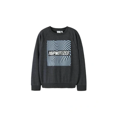 Image of Name it Regular FIT Sweatshirt for kids, Size: 7 8y, Black