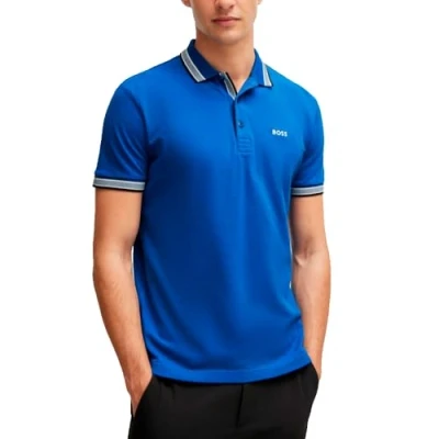 Image of BOSS Paddy Polo shirt, Men&#039;s, Size: Large, Open blue