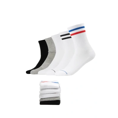 Image of Urban Classics Sporty Socks 10 PACK Socks, Men&#039;s, Size: 2.5 5, Black/white/grey