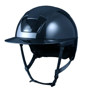 Image of Kask Kooki Lady Riding Hat Navy Shine 57cm Helmets Horse &amp; Equestrian