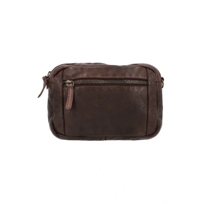 Image of Gusti Leder Dominic Across body bag, Size: One Size, Dunkelbraun (struktur)