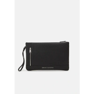 Image of Armani Exchange Pochette Clutch, Size: One Size, Black