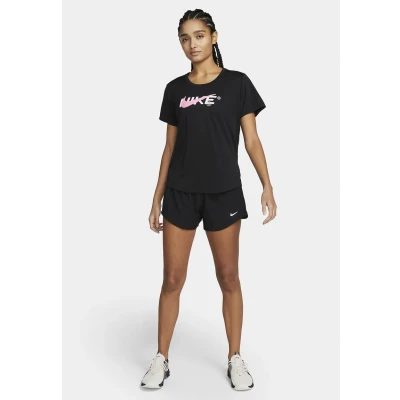 Image of Nike Performance ONE Sports shorts, Women&#039;s, Size: XS, Black/reflective silv