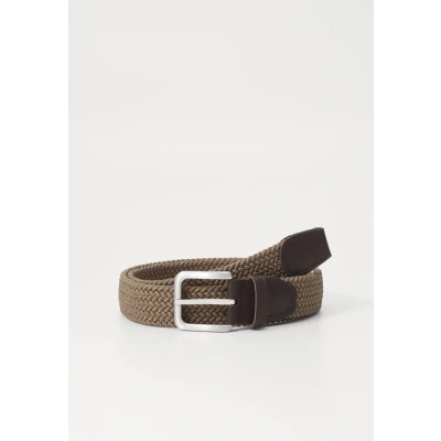 Image of Jack &amp; Jones Jacspring BELT Braided belt, Men&#039;s, Size: 32, Oxford tan