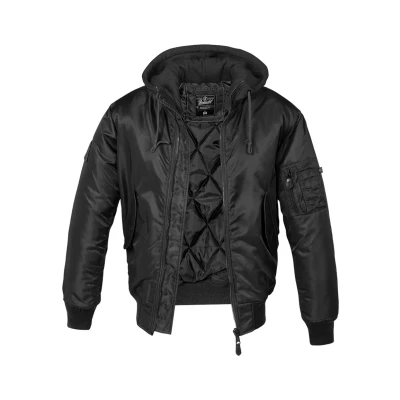 Image of Brandit Hooded Light jacket, Men&#039;s, Size: 4XL, Black