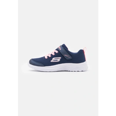 Image of Skechers Dreamy Dancer Trainers for kids, Size: 12.5K, Navy/coral Synthetics/textile