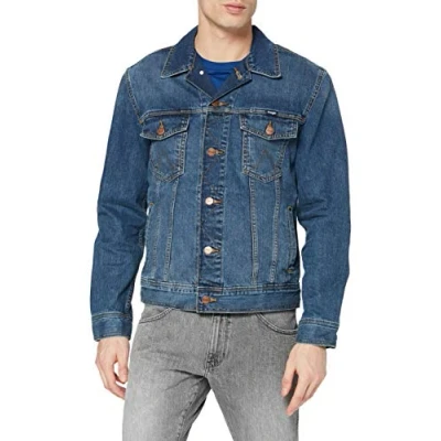 Image of Wrangler Denim jacket, Men&#039;s, Size: 3XL, Blue