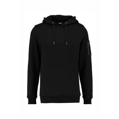 Image of Urban Classics Sweat Bomber Hoody Hoodie, Men&#039;s, Size: XL, Black