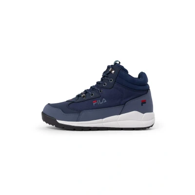 Image of Fila Alpha Hiking shoes, Men&#039;s, Size: 7, navy vintage indigo Leather and textile