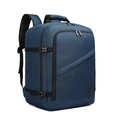 Image of Kono Unisex Vc2231 Luggage Carry On Luggage, Navy, 45x36x20 cm, cabin backpack