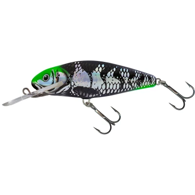 Image of Salmo Perch Deep Runner 8cm Holo Dark Green Head Hard lure