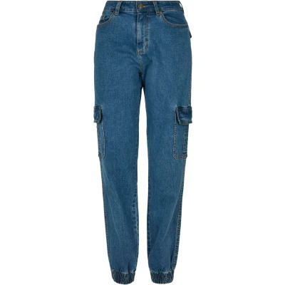 Image of Urban Classics Relaxed fit jeans, Women&#039;s, Size: 27x28, Clearblue washed