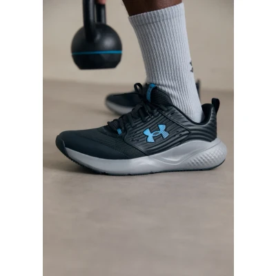 Image of Under Armour Charged Commit TR 4 Training shoe, Men&#039;s, Size: 12, Anthracite/steel/ether blue Leather/synthetics
