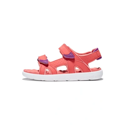 Image of Timberland Unisex Children&#039;s Perkins Row 2 Strap (Toddler) Sandals, Pink Dark Pink, 1.5 UK