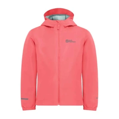 Image of Jack Wolfskin Flaze Waterproof jacket for kids, Size: 5 6y, Sunset coral