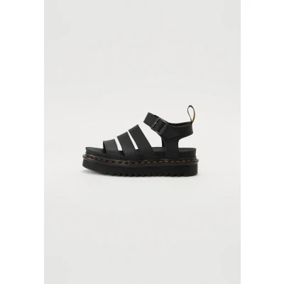 Image of Dr. Martens Blaire Platform sandals, Women&#039;s, Size: 3, Black athena Leather
