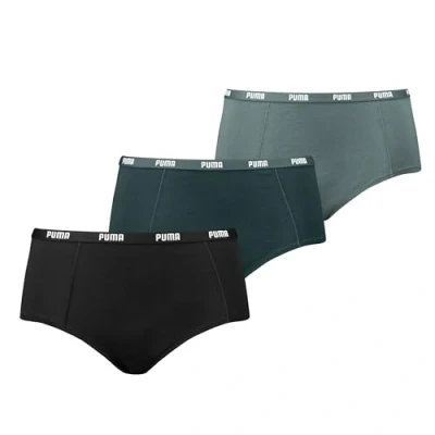 Image of Puma 3 PACK Pants, Women&#039;s, Size: Large, Dark green moss