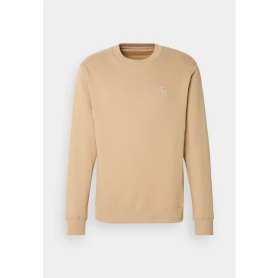 Image of Scotch &amp; Soda Men&#039;s Seasonal Core Badge Logo Crew Sweatshirt, Sand, XL