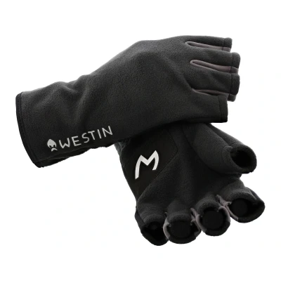 Image of Westin HLF Fleece gloves Carbon Black XL Fishing
